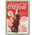 Carte postala metalica  Coca-Cola Better with Coke