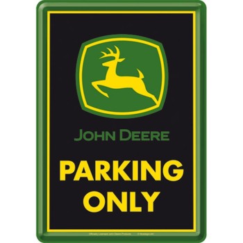Carte postala metalica John Deere Parking Only Carte postala metalica John Deere Parking Only