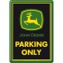 Carte postala metalica John Deere Parking Only