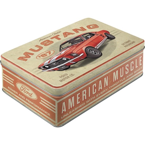 Cutie metalica plata Ford Mustang GT 1967 Red