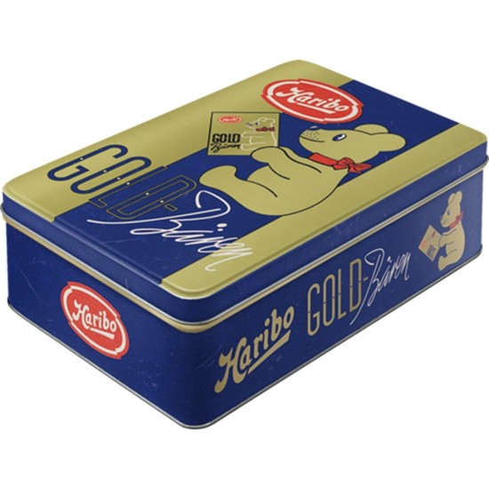 Cutie metalica plata HARIBO Goldbaren Vintage Gold Cutie metalica plata HARIBO Goldbaren Vintage Gold