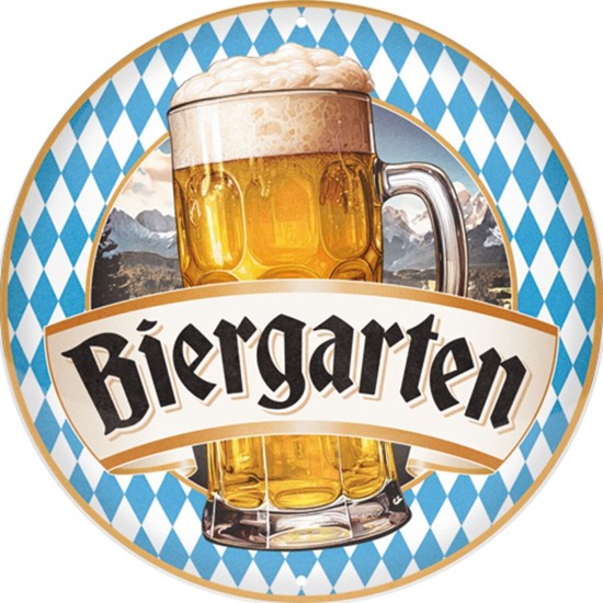 Placa decor 35cm Biergarten