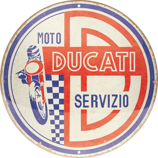 Placa decor 35cm Ducati Moto Servizio - Service Moto