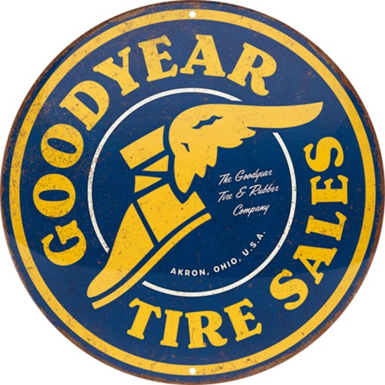 Placa decor 35cm Goodyear - Tire Sales