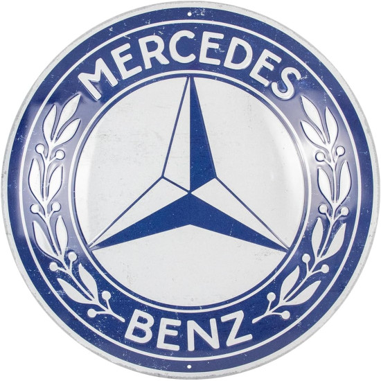 Placa decor 35cm Mercedes Benz Logo