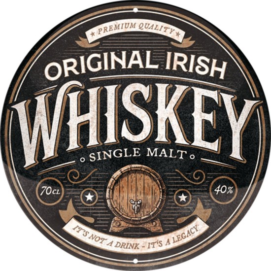 Placa decor 35cm Original Irish Whiskey