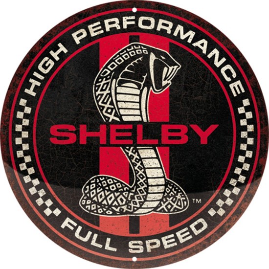 Placa decor 35cm Shelby - Full Speed Cobra Snake Placa decor 35cm Shelby - Full Speed Cobra Snake