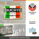Placa decor metalica 15x20 Ducati Italy Giugiaro Logo