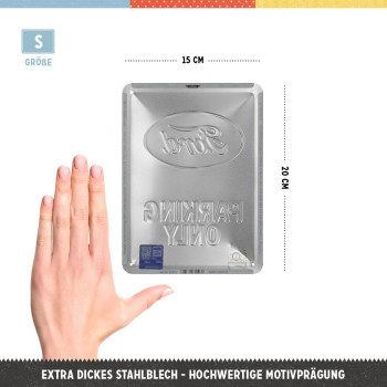 Placa decor metalica 15x20 Ford - Parking Only