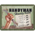 Placa decor metalica 15x20 Handyman Hourly Rate
