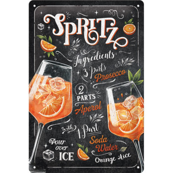 Placa decor metalica 20x30 Aperol Spritz