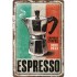 Placa decor metalica 20x30 Espresso