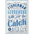 Placa decor metalica 20x30 Fisherman Catch