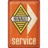 Placa decor metalica 20x30 Renault Service