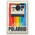 Placa metalica 20x30 Polaroid - Retro is just better