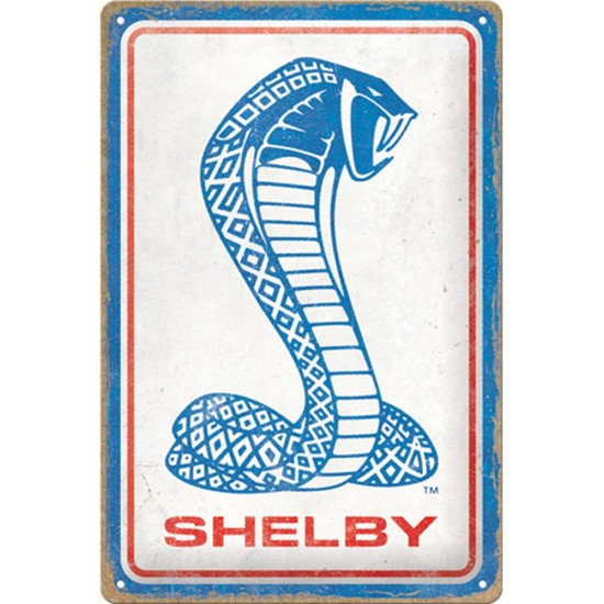 Placa metalica 20x30 Shelby - Cobra Snake