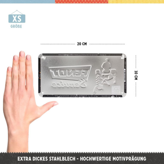 Placa metalica cu snur 10x20 Fendt - Field Service
