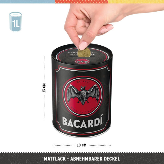 Pusculita Bacardi Logo Black