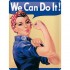Placa metalica 30x40 WE CAN DO IT