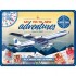 Placa metalica 30x40 Pan Am - New Adventures