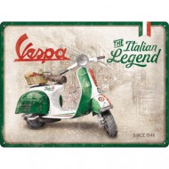 Placa metalica 30x40 Vespa - Italian Legend Placa metalica 30x40 Vespa - Italian Legend