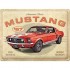Placa metalica 30x40 Ford Mustang - GT 1967 Red