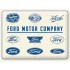 Placa metalica 30x40 Ford - Logo Evolution