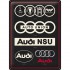 Placa metalica 30x40 Audi - Logo Evolution