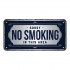 Placa metalica 10x20 Sorry, No Smoking