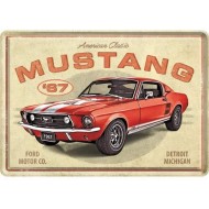 Placa metalica Ford Mustang GT1967 - 10x14cm Placa metalica Ford Mustang GT1967 - 10x14cm