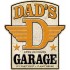 Placa metalica Dad's Garage 58x52 cm