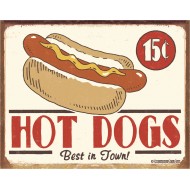 Placa metalica - Hot Dog - 30x40 cm Placa metalica - Hot Dog - 30x40 cm