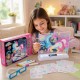 Tabla de desen luminoasa 3D Unicorn cu ochelari și 4 markere neon Tabla de desen luminoasa 3D Unicorn cu ochelari și 4 markere neon