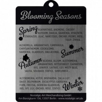 Breloc metalic - English Flower Garden