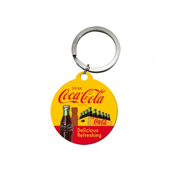 Breloc metalic - Coca Cola - In Bottles Yellow