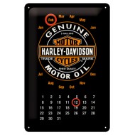 Calendar metalic - Harley Davidson Motor Oil 20x30 cm Calendar metalic - Harley Davidson Motor Oil 20x30 cm