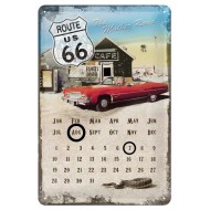 Calendar metalic - Route 66 Mother Road 20x30 cm Calendar metalic - Route 66 Mother Road 20x30 cm