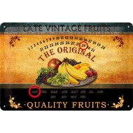 Calendar metalic - Late Vintage Fruits 20x30 cm Calendar metalic - Late Vintage Fruits 20x30 cm