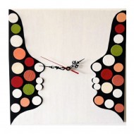 Ceas de perete din lemn - Mozaic - Deco Twins 2 Ceas de perete din lemn - Mozaic - Deco Twins 2