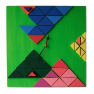 Ceas de perete din lemn - Mozaic - Deco Tectonic Natur Ceas de perete din lemn - Mozaic - Deco Tectonic Natur