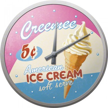 Ceas de perete - Ice Cream - Ø31 cm Ceas de perete - Ice Cream - Ø31 cm