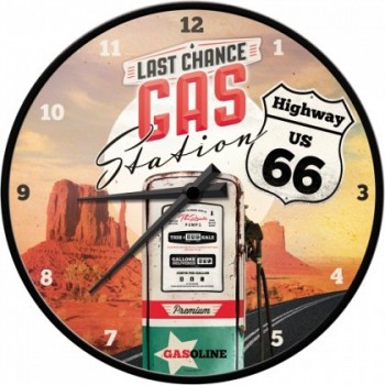 Ceas de perete - US Highways 66 Gas Station - Ø31 cm Ceas de perete - US Highways 66 Gas Station - Ø31 cm