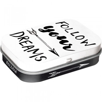 Cutie metalica cu bomboane - Follow Your Dreams Cutie metalica cu bomboane - Follow Your Dreams