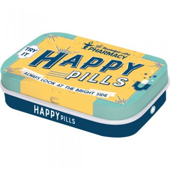 Cutie metalica cu bomboane - Happy Pills Cutie metalica cu bomboane - Happy Pills