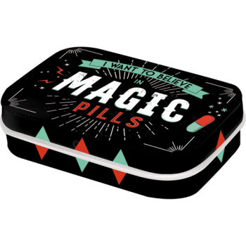 Cutie metalica cu bomboane - Magic Pills Cutie metalica cu bomboane - Magic Pills