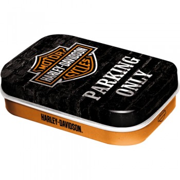 Cutie metalica cu bomboane - Harley-Davidson Parking only Cutie metalica cu bomboane - Harley-Davidson Parking only