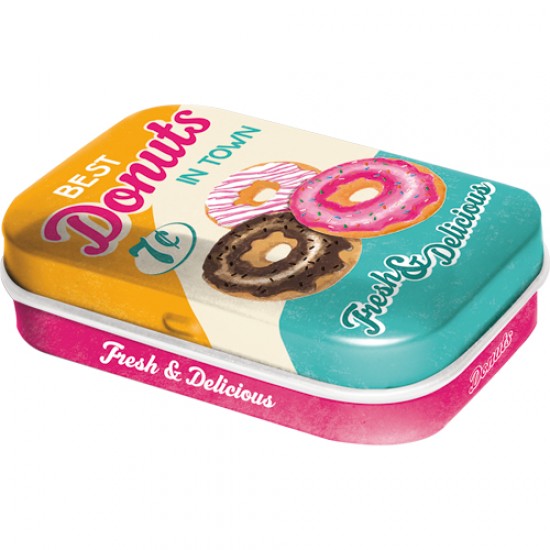 Cutie metalica cu bomboane - Donuts Cutie metalica cu bomboane - Donuts