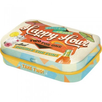 Cutie metalica cu bomboane - Happy Hour