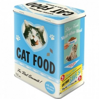 Cutie de depozitare metalica - Cat Food Cutie de depozitare metalica - Cat Food