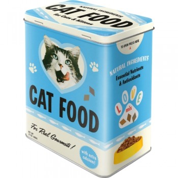 Cutie de depozitare metalica - Cat Food Cutie de depozitare metalica - Cat Food